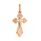 Золотий натільний хрестик з розп'яттям (арт. 501412) – зображення 1