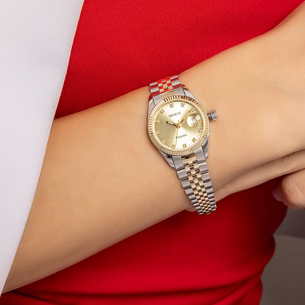 Жіночий класичний годинник з золота (арт. 260243бж) – зображення 3