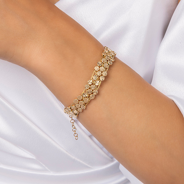 Золотой браслет Francelli с алмазной насечкой (арт. 3261355ж) – изображение 2