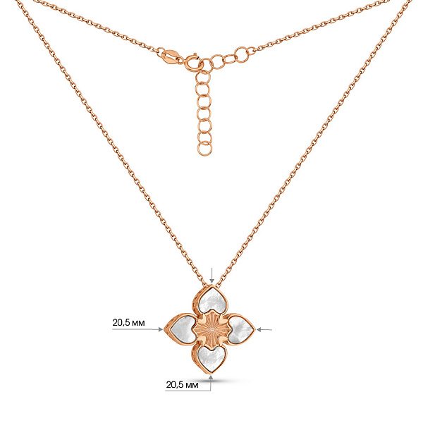 Золоте кольє з перламутром (арт. 352880п) – зображення 5