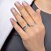 Серебряное кольцо Бантики с фианитами (арт. 7501/7004ез) – изображение 2