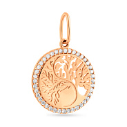 Золотий підвіс з фіанітами (арт. 424693/15)