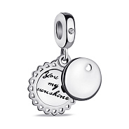 Фото Срібний шарм з підвіскою (арт. 7903/П5Ф/7192)