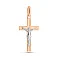 Золотой нательный крестик с распятием  (арт. 500673) – изображение 1