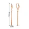 Длинные серьги из красного золота (арт. 1091629) – изображение 2