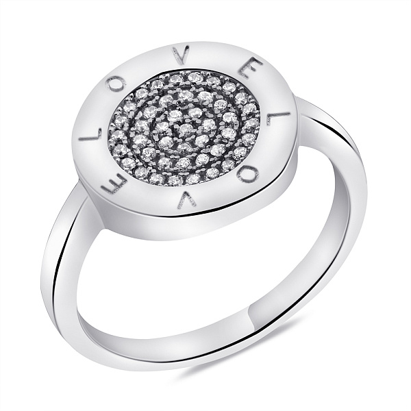 Серебряное кольцо с фианитами (арт. 7501/6289) – изображение 1