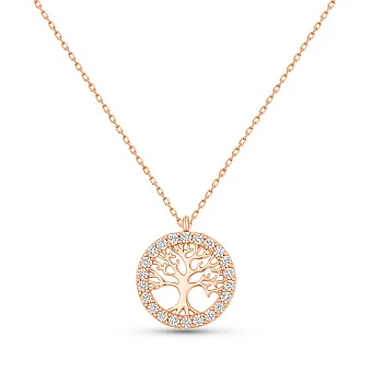 Кольє Дерево з золота з діамантами (арт. Ц011543010)