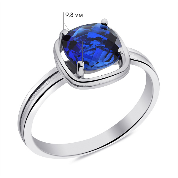 Серебряное кольцо с кварцем (арт. 7501/2294Пкс) – изображение 2