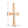 Крестик с распятием из комбинированного золота (арт. 501655) – изображение 3