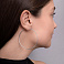 Серьги-кольца из белого золота (арт. 121904/55б) – изображение 3