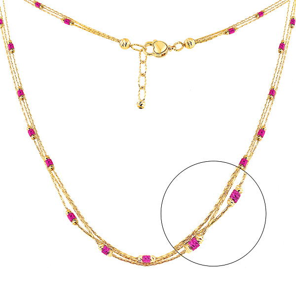 Колье из желтого золота Francelli (арт. 352449жмлн) – изображение 1