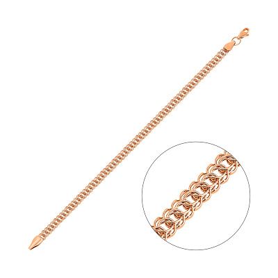 Золотий ланцюговий браслет плетіння Фантазійне (арт. ц3121905)