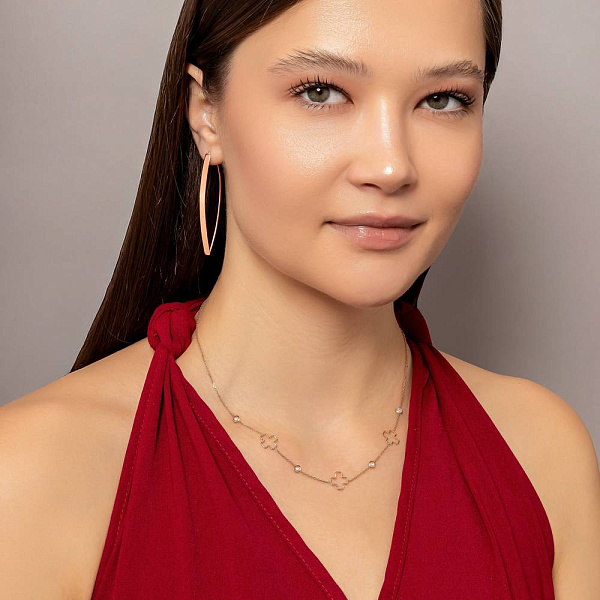 Золоте кольє з фіанітами (арт. 352644) – зображення 4