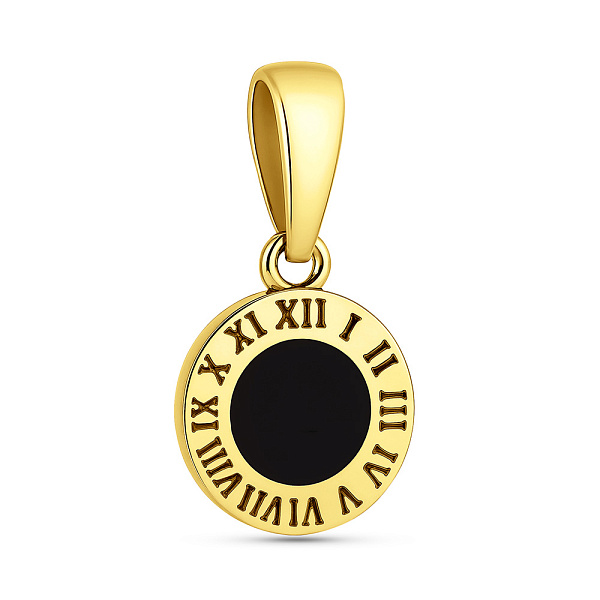 Подвес из желтого золота с эмалью (арт. 441277жеч) – изображение 1