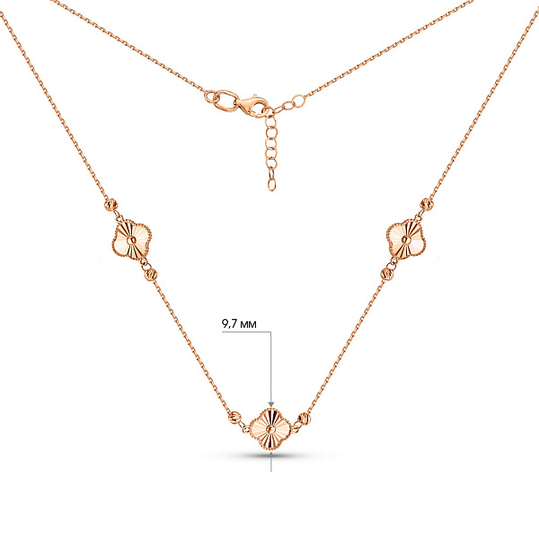 Колье из красного золота (арт. 352438/10) – изображение 3