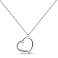 Серебряное колье Сердце без камней (арт. 7507/1839) – изображение 1