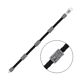 Серебряный браслет с лавсаном (арт. 7309/4010)