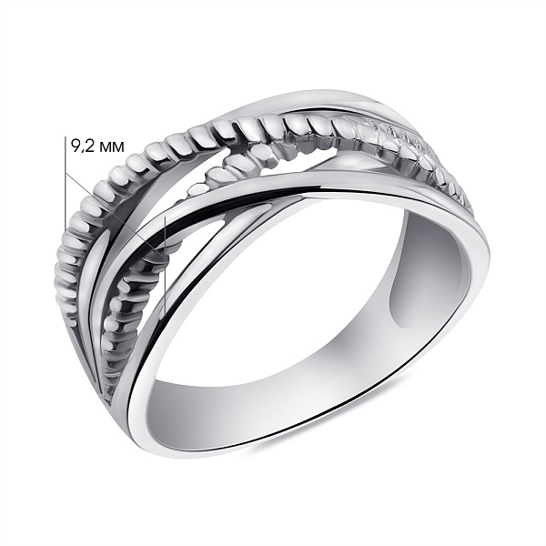 Кольцо серебряное без камней (арт. 7501/7044) – изображение 4