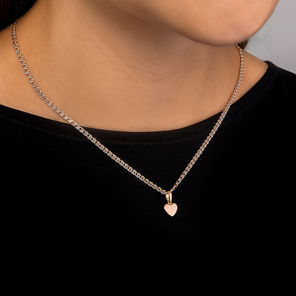 Золотая подвеска «Сердечко» (арт. 440483) – изображение 2