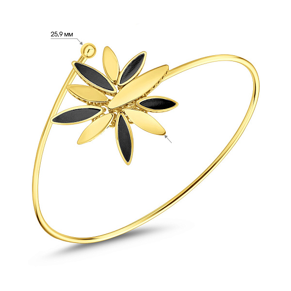 Золотой браслет Francelli с ониксом (арт. 326818жо) – изображение 4