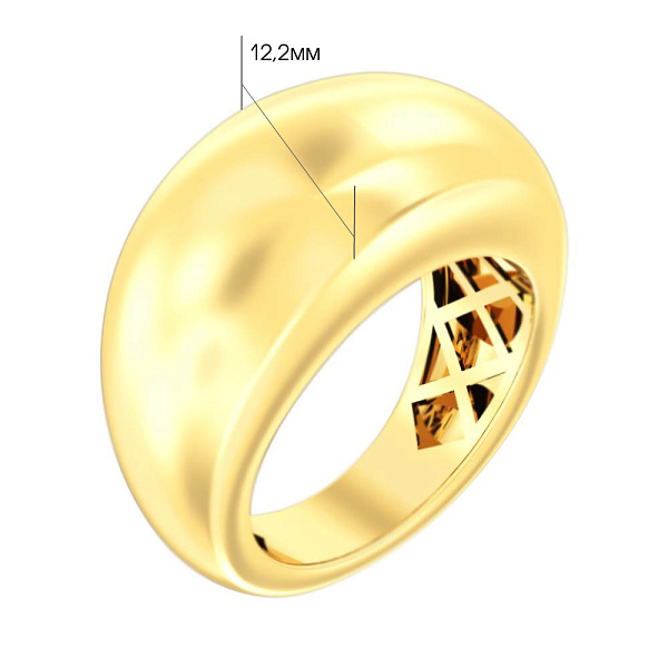 Массивное кольцо Francelli из желтого золота (арт. 140976ж) – изображение 2