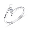 Серебряное кольцо с фианитом (арт. 7501/4435) – изображение 2