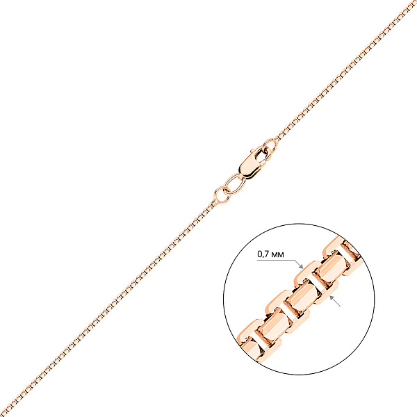 Цепочка из красного золота плетения Якорное фантазийное (арт. ц306204с) – изображение 2