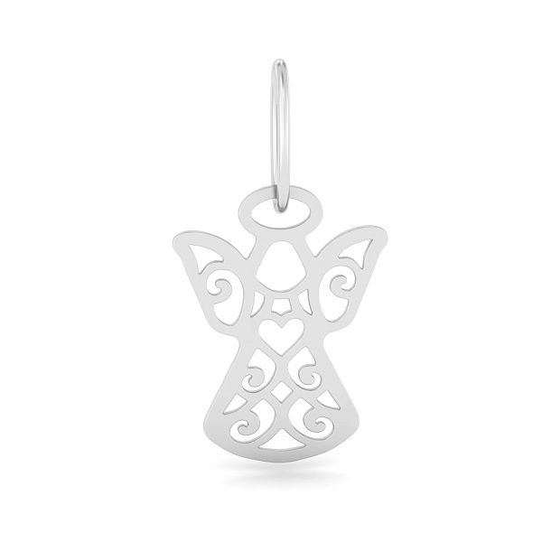 Кулон Ангел из белого золота (арт. 440884б) – изображение 1