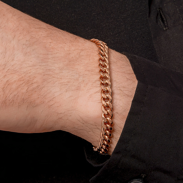 Золотий браслет плетіння Панцирне (арт. 311009д) – зображення 2