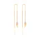 Сережки-протяжки з червоного золота (арт. 1101052) – зображення 1