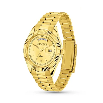 Кварцовий годинник з жовтого золота (арт. 260248жж)