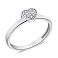Кольцо из серебра "Сердце" с фианитами (арт. 7501/19119р) – изображение 1