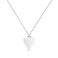 Серебряное колье Сердце с дорожкой из фианитов (арт. 7507/2492) – изображение 1