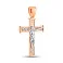 Золотой крестик с распятием (арт. 500684) – изображение 1