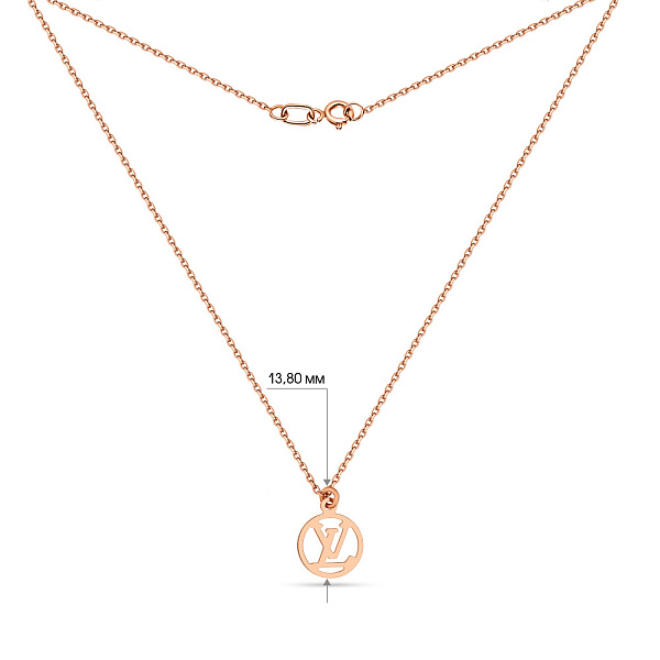 Колье из красного золота (арт. 352117/10) – изображение 3