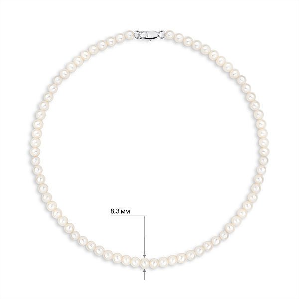 Намисто з великих перлин (арт. 9016/223жб) – зображення 2