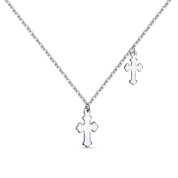Серебряное колье «Крестик» (арт. 7507/783) – изображение 1