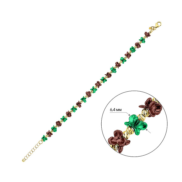 Браслет из желтого золота Francelli (арт. 326561жзкр) – изображение 2