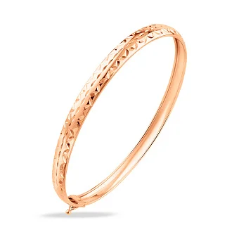 Золотой жесткий браслет (арт. 340404)