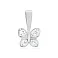 Подвес "Бабочка" из белого золота с фианитами (арт. 440444б) – изображение 1