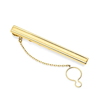 Затискач для краватки з жовтого золота (арт. 200002жм)