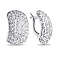 Серебряные серьги без камней (арт. 7502/1-8067.0.9) – изображение 1