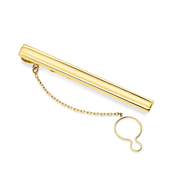 Затискач для краватки з жовтого золота (арт. 200002жм) – зображення 1