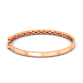 Браслет з червоного золота з фіанітами (арт. 340079)