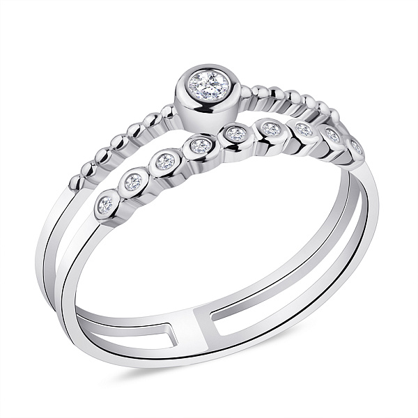 Кольцо из серебра с фианитами (арт. 7501/5907) – изображение 1