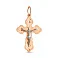 Крестик из красного и белого золота (арт. 500383) – изображение 1