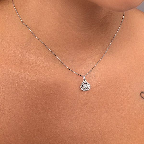 Золотий кулон з діамантами (арт. 3190307202) – зображення 2