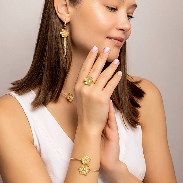 Каблучка Francelli з жовтого золота (арт. 156563ж) – зображення 6