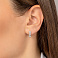 Серьги из белого золота с бриллиантами (арт. С011218030б) – изображение 2