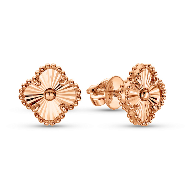 Сережки з червоного золота (арт. 1101267а) – зображення 1